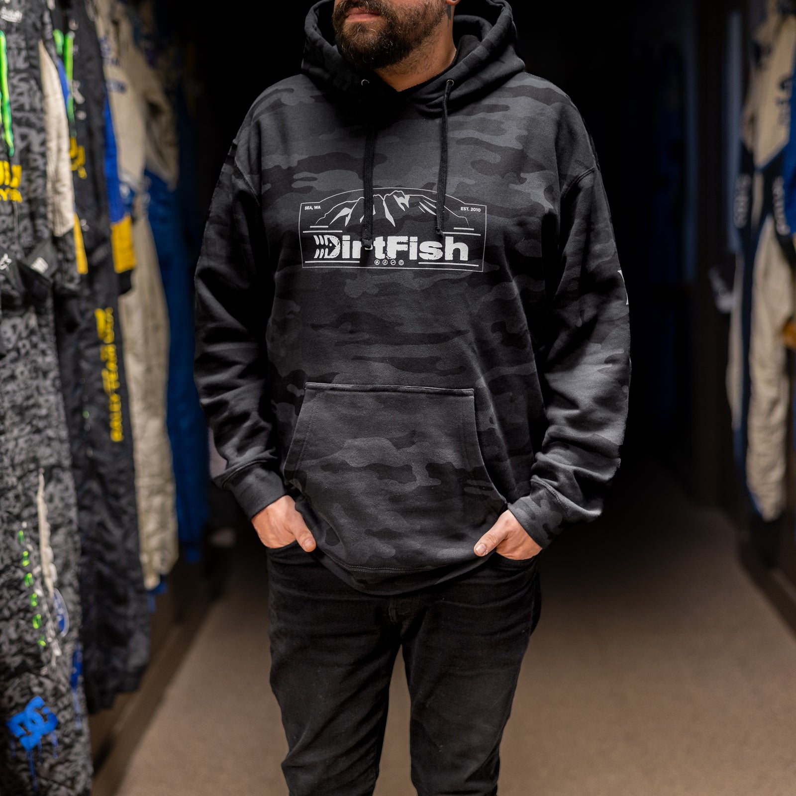 Camo Mountain Hoodie